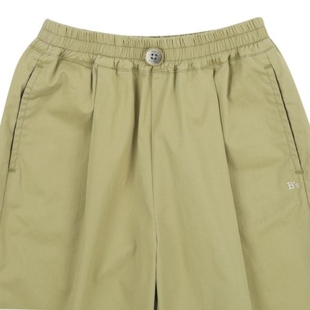 그린 7부 면 스판 팬츠