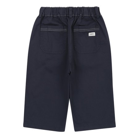 네이비 7부 면스판 팬츠