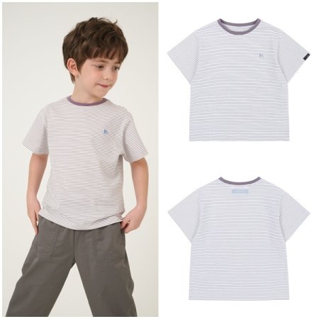 브라운 스트라이프 티셔츠