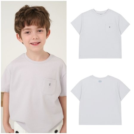 그레이 라운드 티셔츠