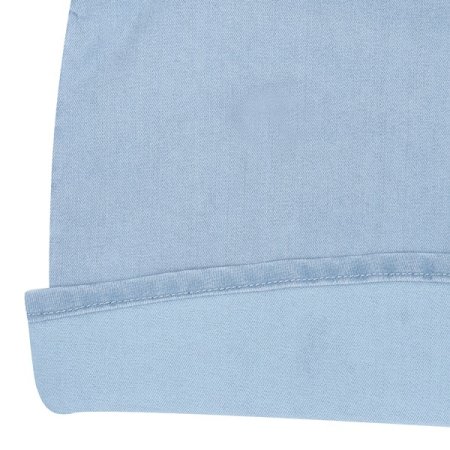 스카이 블루 워싱 데님 블라우스