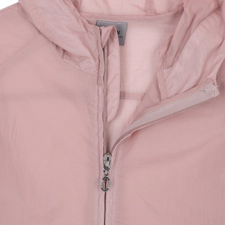 핑크 후드 윈드브레이커 점퍼