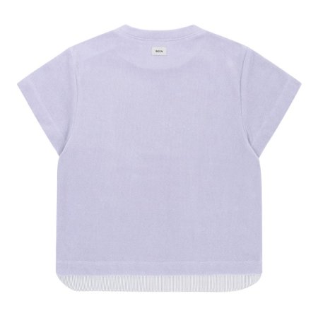 바이올렛 테리 반오픈 티셔츠