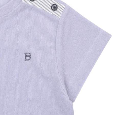 바이올렛 테리 반오픈 티셔츠