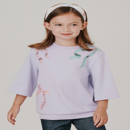 빈바이올렛 7부 소매 티셔츠 