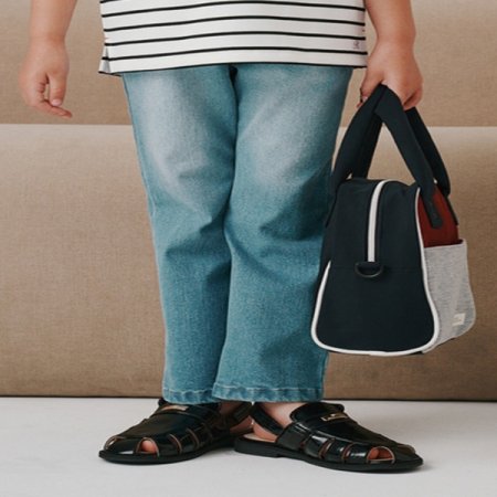 스카이블루 워싱 데님 팬츠