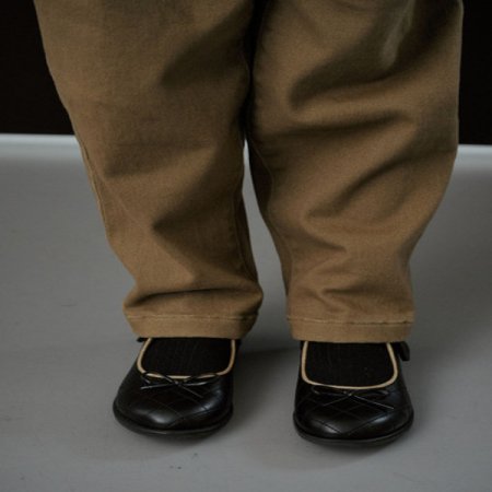 여아 블랙 퀼팅 구두