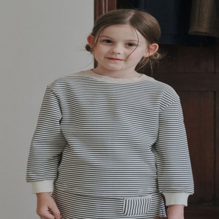 아이보리 스트라이프 마린티셔츠