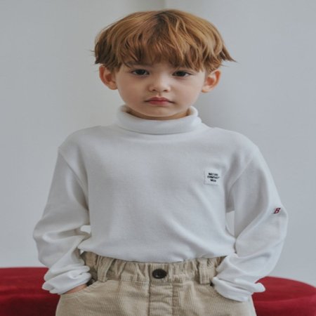 아이보리 골지 풀오버 티셔츠