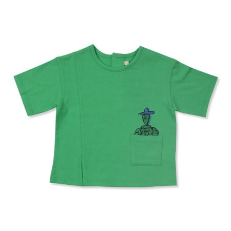 슬릿7부티셔츠그린