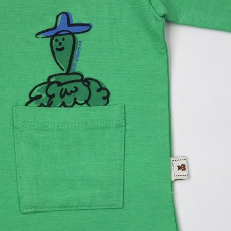 슬릿7부티셔츠그린