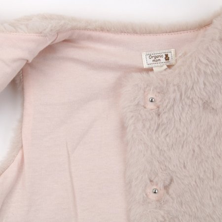 피치밍크퍼조끼