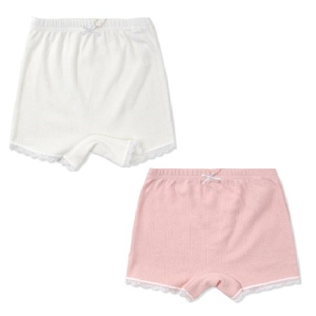 레이스배색 속반바지 2종택1