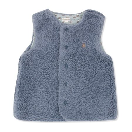 진블루파스텔뽀글조끼