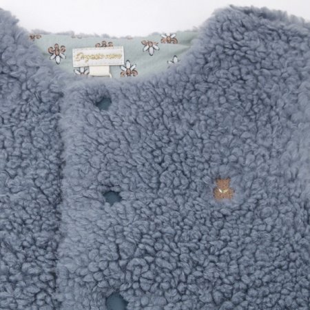 진블루파스텔뽀글조끼