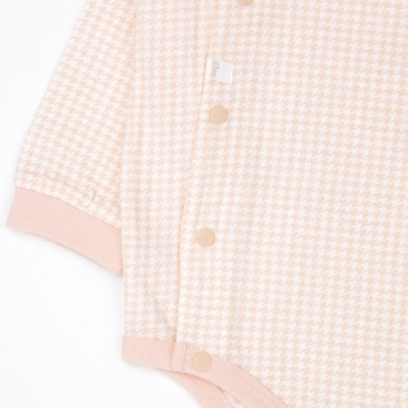 베리체크긴소바디수트모자세트