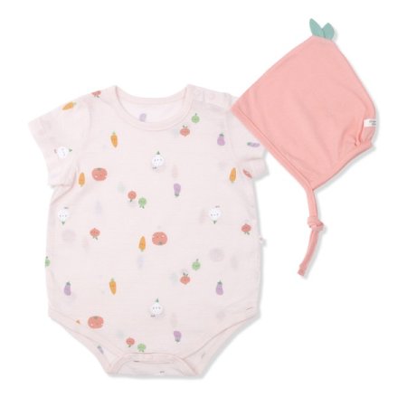 아롱다롱반소바디수트모자세트