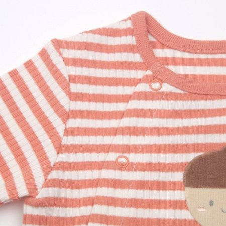 쁘띠오렌지긴소바디수트모자세트