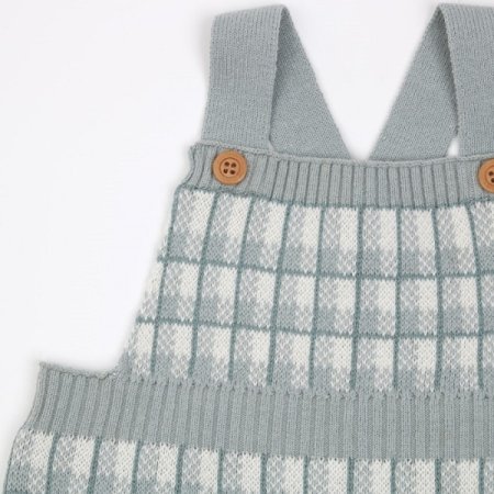 체크니트바디수트세트