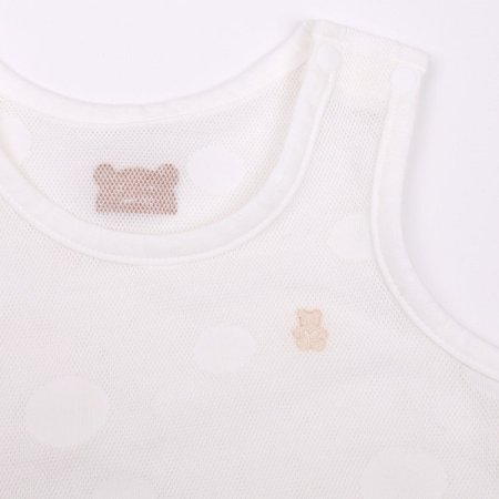 화이트그린도트런닝바디수트세트