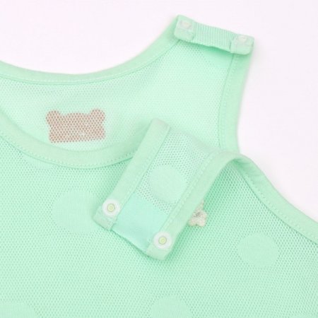 화이트그린도트런닝바디수트세트