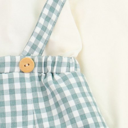 고방체크바디수트세트