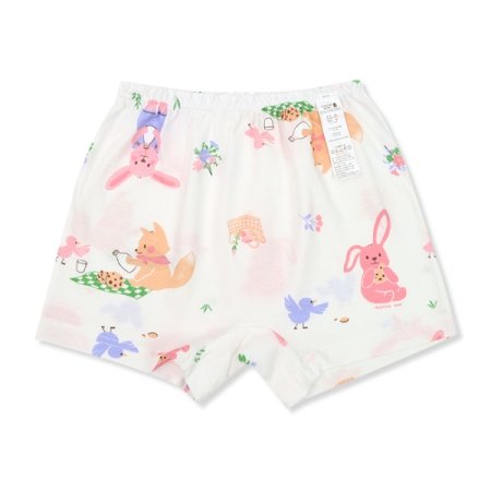 24년면100%꽃스마일여아사각팬티4장