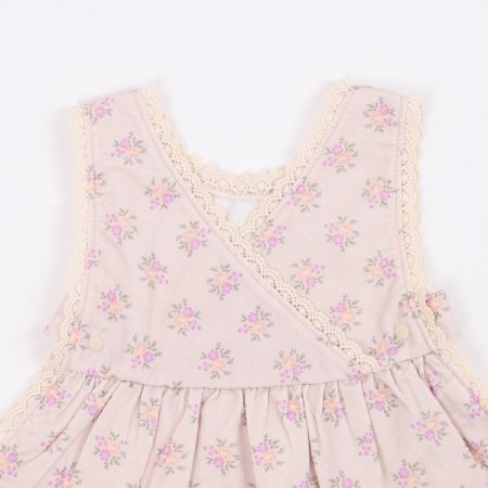 유아 핑크니턱받이겸용조끼