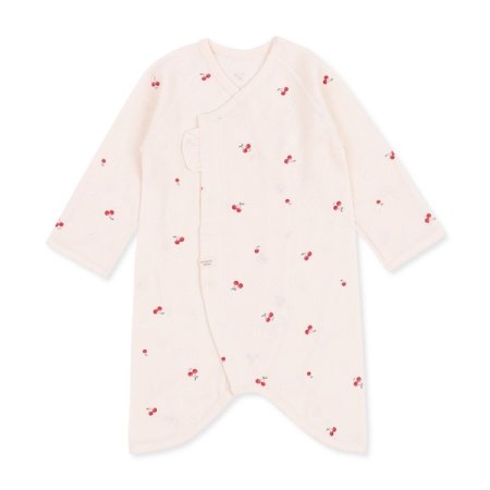 미니 레드체리 프린트 패턴 핑크 배내가운