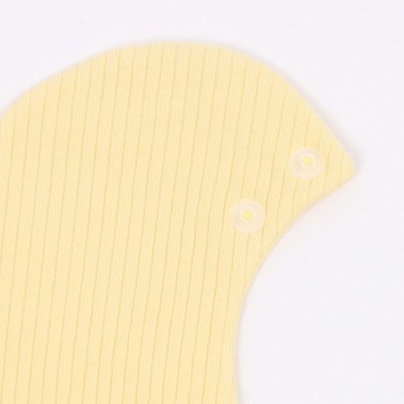 SMILE 페이스 옐로우 모자 턱받이 세트