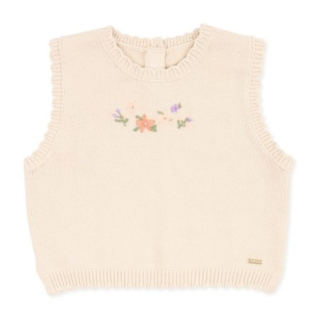 플라워니트조끼