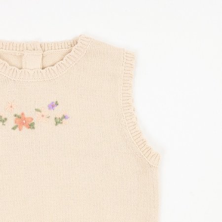 플라워니트조끼