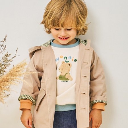 유아 워니배색긴소맨투맨티