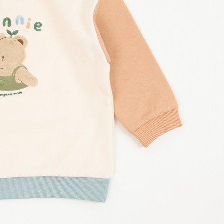 유아 워니배색긴소맨투맨티