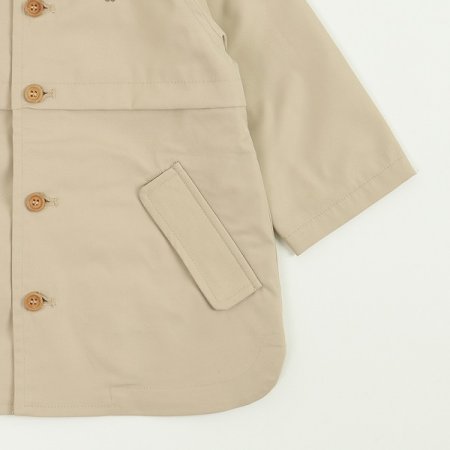 그린체후드트렌치코트