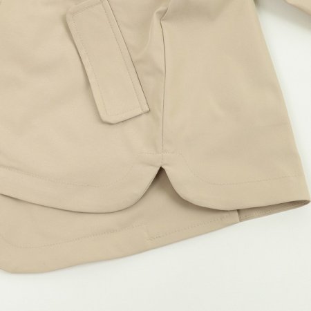 그린체후드트렌치코트