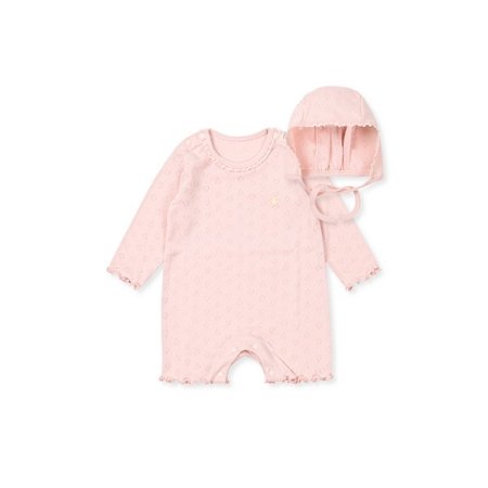 핑크하트긴소바디수트