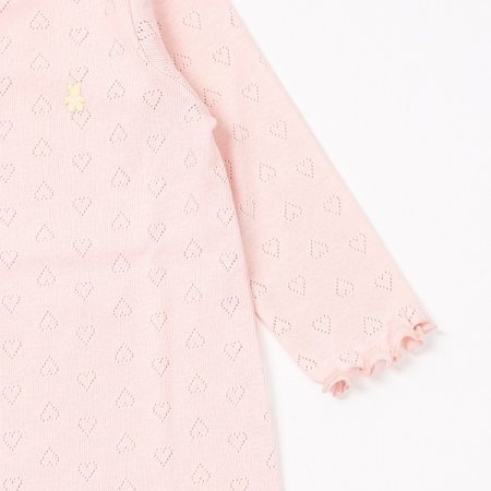 핑크하트긴소바디수트