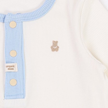 밀키블럭면모달긴소바디수트 