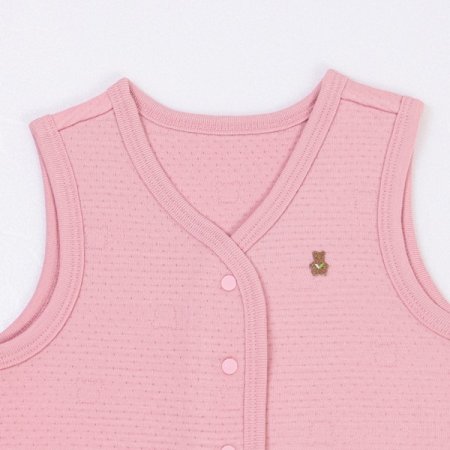 핑리면모달누빔조끼