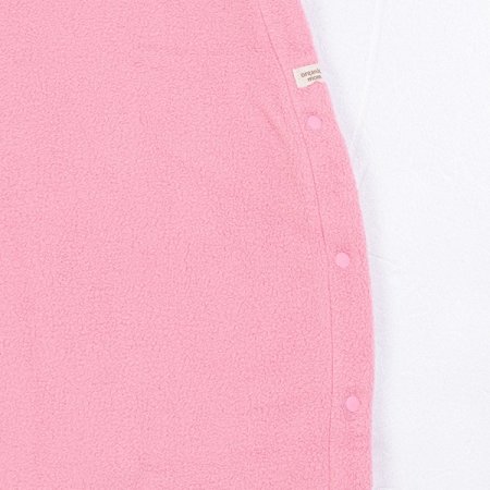 핑크포근플리스수면조끼