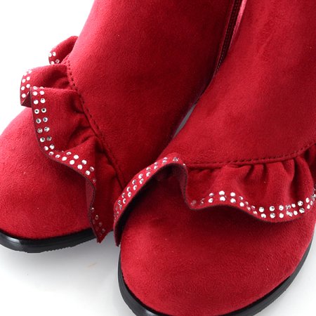 보석프릴앵클부츠