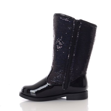 나비스팽글반전부츠