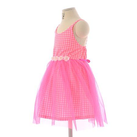 네온체크원피스