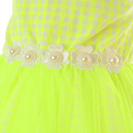 네온체크원피스