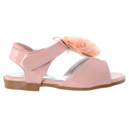 꽃코사지여아샌들