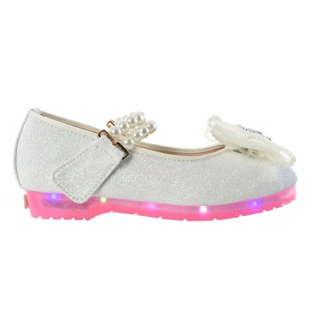 보니슈진주리본LED구두