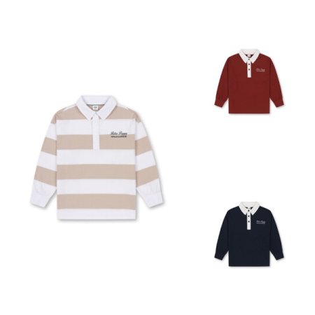 탑텐키즈 테마 클래식캠퍼스 카라 긴팔티