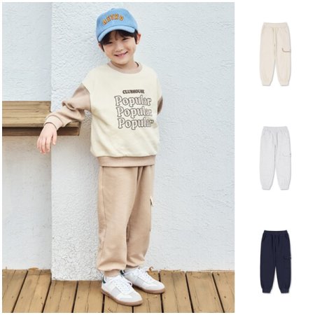 테마 클래식캠퍼스 테리 카고스웨트팬츠