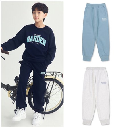더블니트 레터링 조거 스웨트팬츠